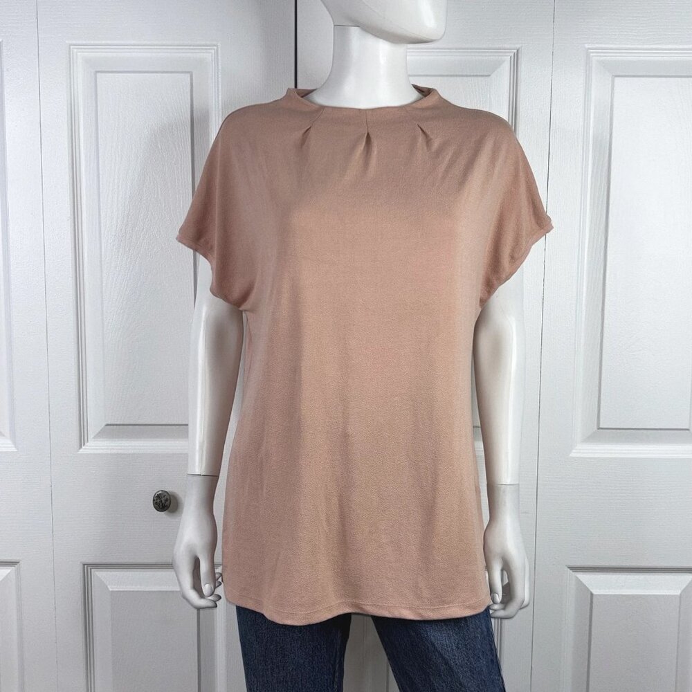 FRANSA women's short-sleeved pink sweater XL